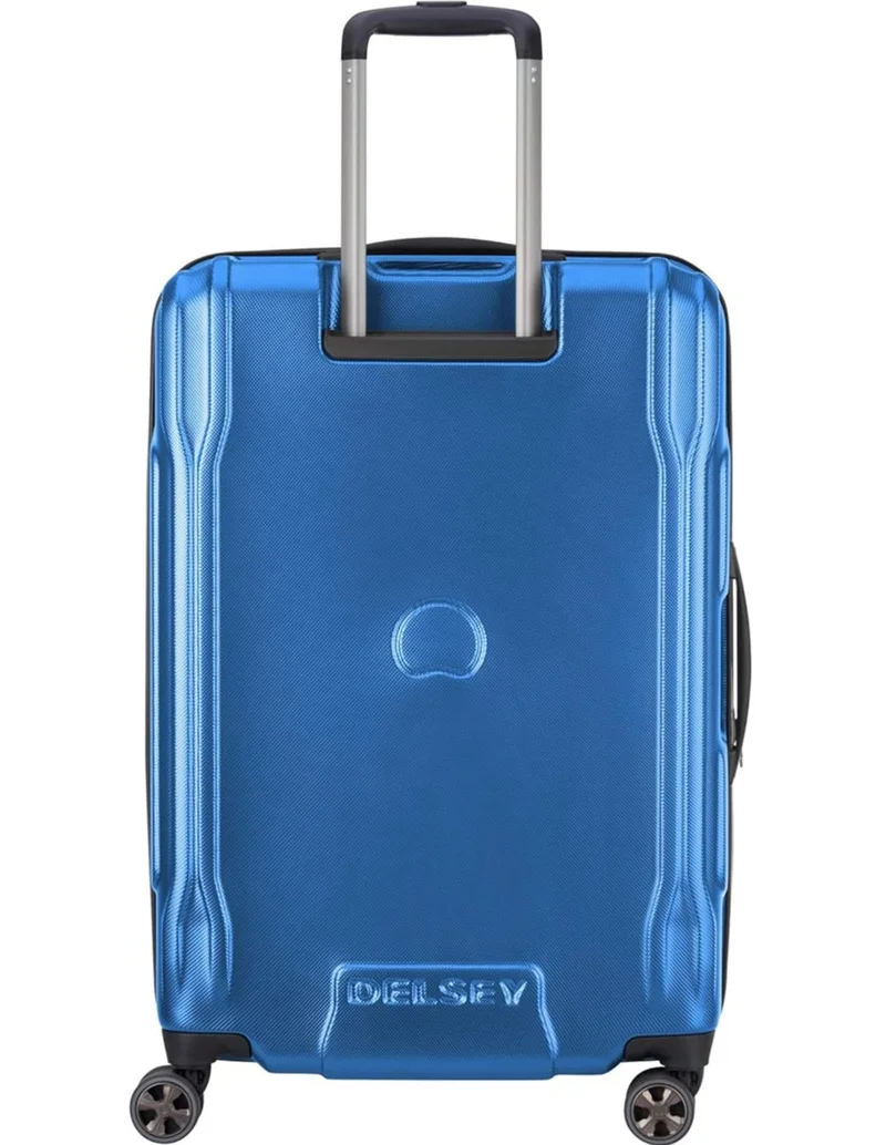 ديلسي _باريس حقيبة سفر ترولي كروز 70 سم صلبة بعجلات مزدوجة أزرق